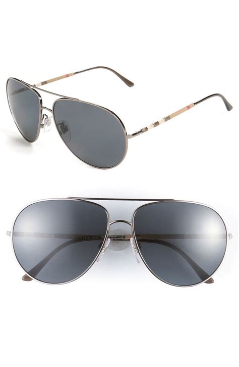 burberry polarized aviator sunglasses|Burberry 59mm aviator sunglasses.